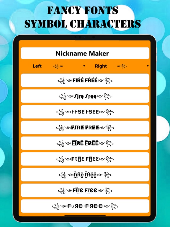 Nickname Generator: Fancy Text screenshot 4