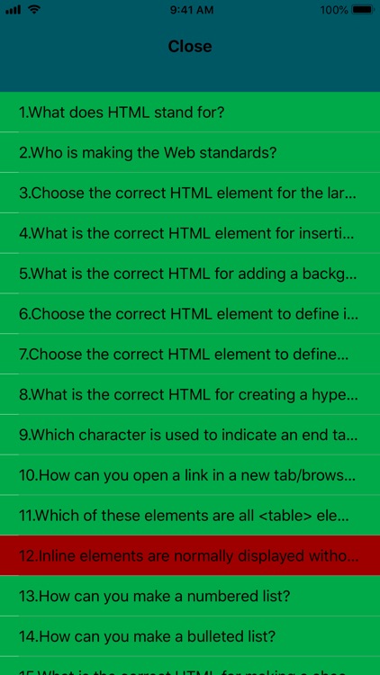 HTML QUIZ & MCQ screenshot-5