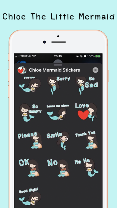 Chloe Little Mermaid Stickers screenshot 3