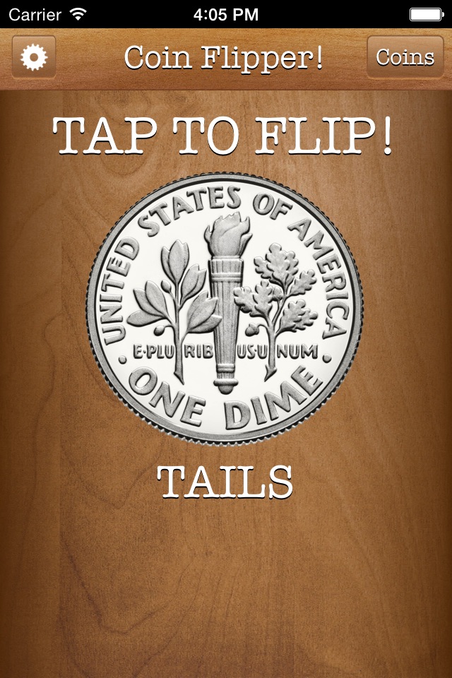 Flip a Coin App screenshot 2