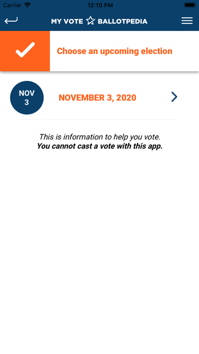 My Vote Ballotpedia screenshot 2