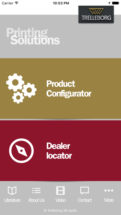 Screenshot #1 pour Trelleborg Printing Solutions