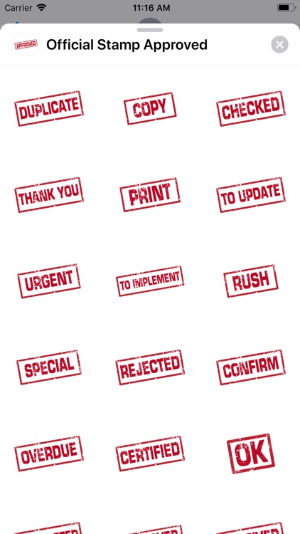 Official Stamp Approved