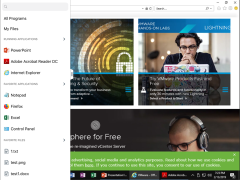 VMware Horizon Client - náhled