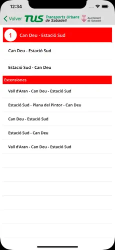 Screenshot 5 TUS - Bus Sabadell iphone