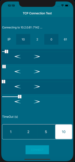 HEX TCPTest