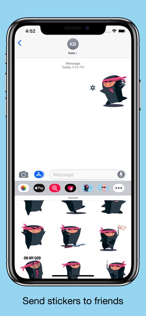 Ninja emoji - Attack stickers(圖4)-速報App