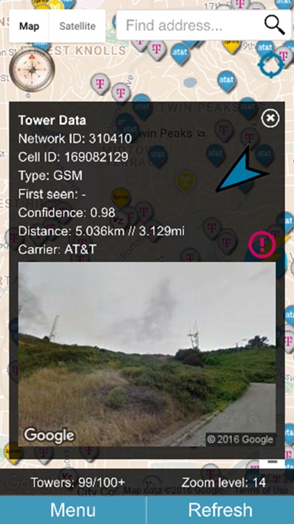 Cellular Network Signal Finder