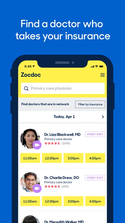 Zocdoc On Demand Doctor Visits screenshot-0