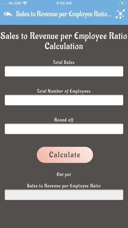 Financial Ratio Tool