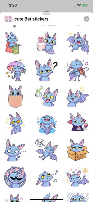 Cute Bat stickers(圖3)-速報App