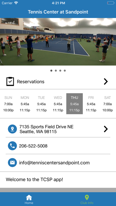 Tennis Center Sand Point screenshot 4