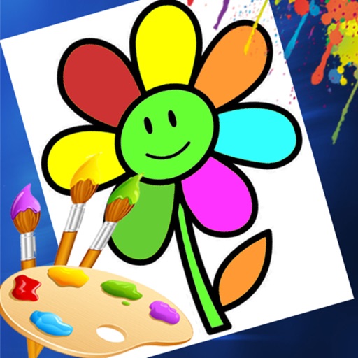 Flower Coloring Drawing book iOS App