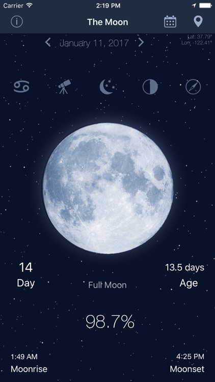 The Moon: Calendar Moon Phases