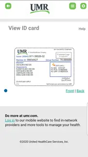 umr claims & benefits iphone screenshot 2