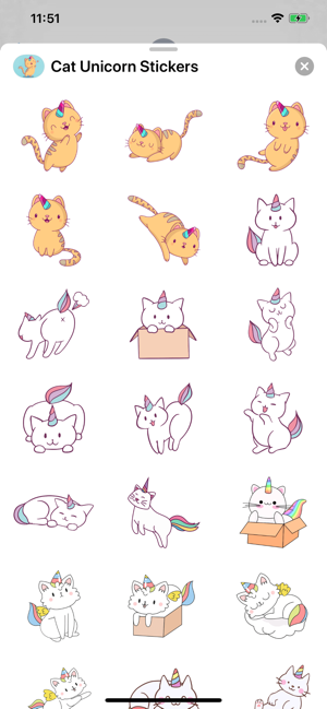 Cat Unicorn Stickers(圖2)-速報App