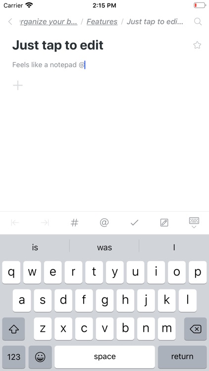 WorkFlowy: Note, List, Outline screenshot-3