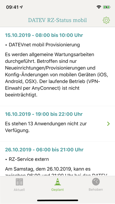 DATEV RZ-Status mobil screenshot 3