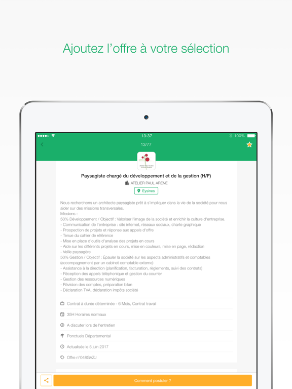 Mes Offres - Pôle emploi Mes Offres - Pôle emploi