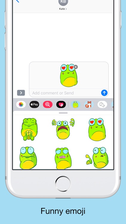 Crazy frog emojis - stickers