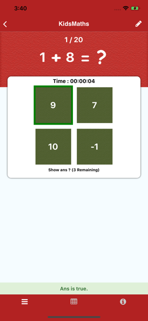 Kids Maths Learn Quiz Game(圖4)-速報App