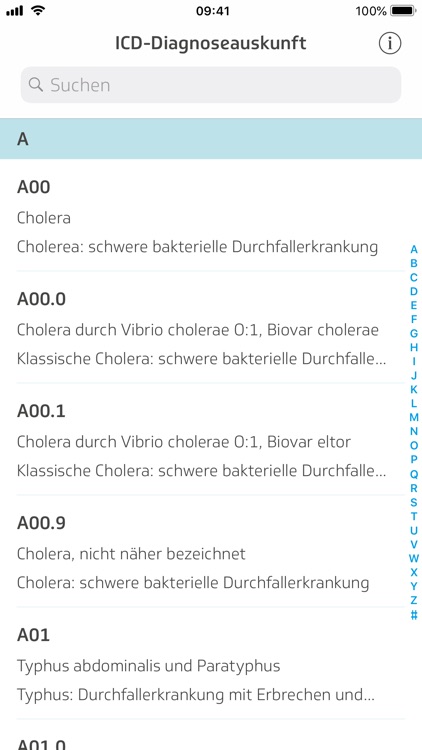 ICD-10 Diagnoseauskunft