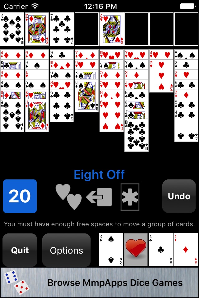 Eight Off Classic Solitaire screenshot 3