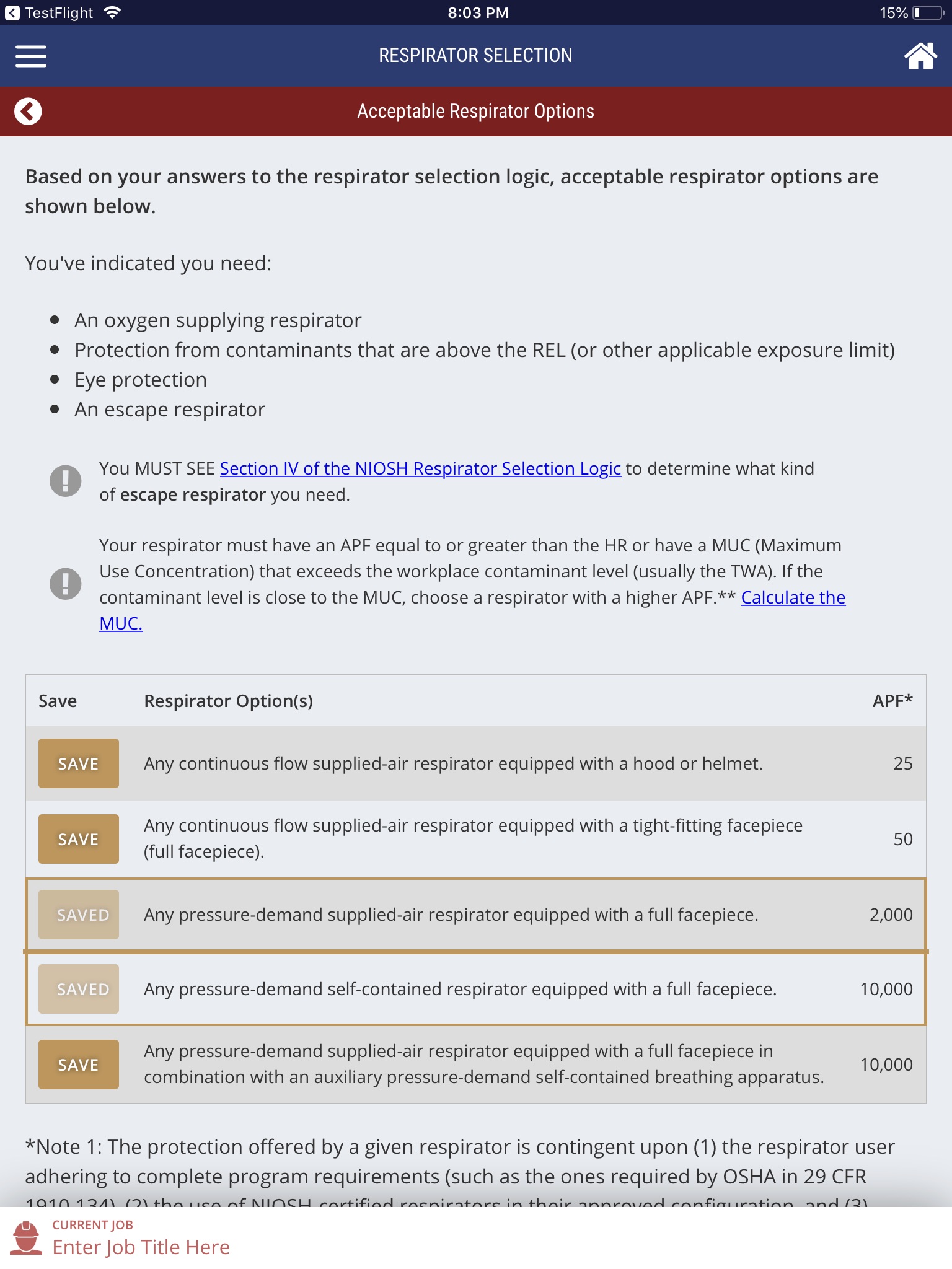 Respirators 101 screenshot 2