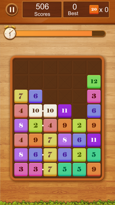 screenshot of Wood Number Merge 3