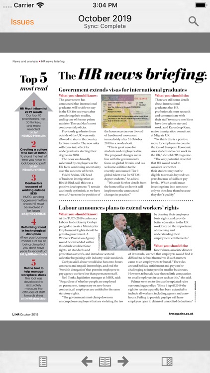 HR Magazine digital edition screenshot-3