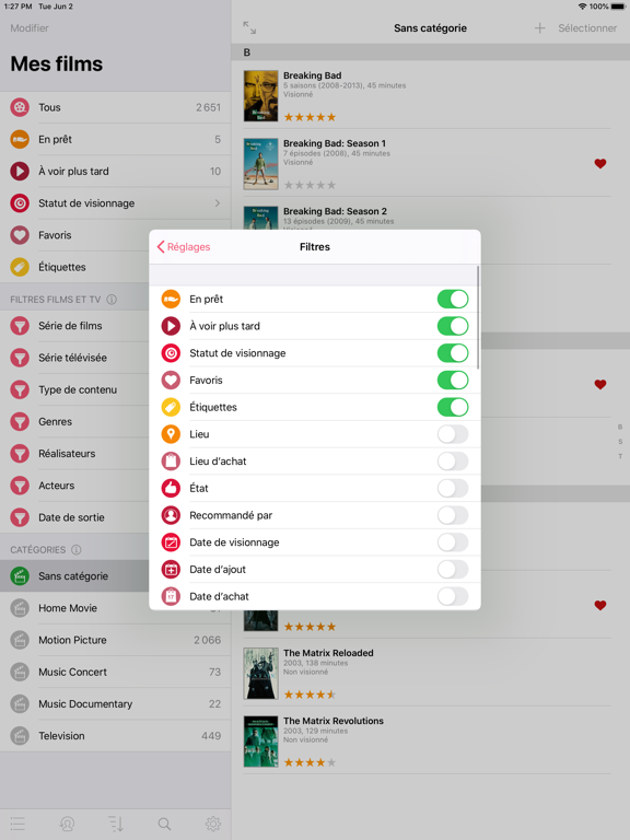 MovieBuddy Pro: Mes films MovieBuddy Pro: Mes films