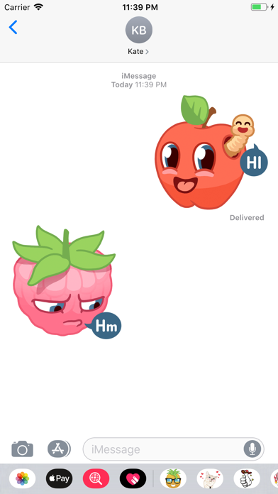 Fruit and Vegetables Stickers screenshot 2