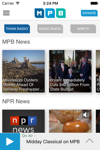 MPB Public Media App - náhled