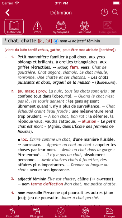 Dictionnaire Le Robert Mobile : 4 en 1 Screenshot 3