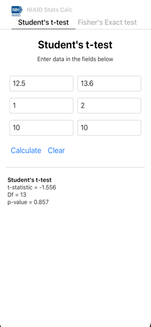 NIAID Stats Calculator(圖2)-速報App