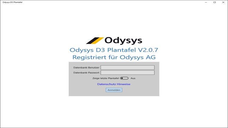 Odysys D3 Plantafel App