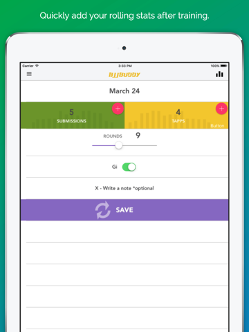 BJJBuddy - BJJ Tracker Journal - náhled