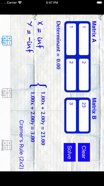 Simple Matrices solver