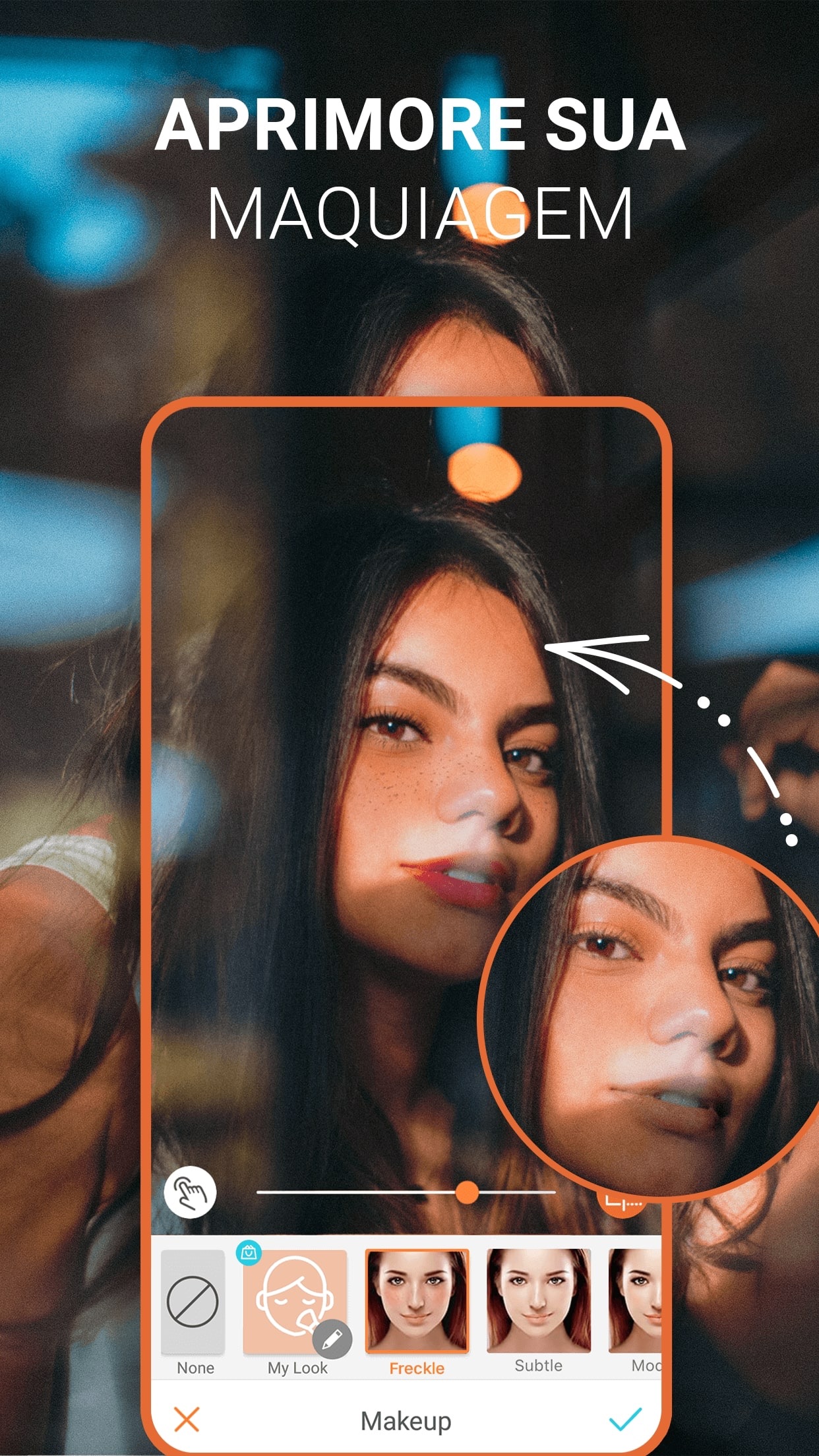 Screenshot do app AirBrush - Editor de fotos