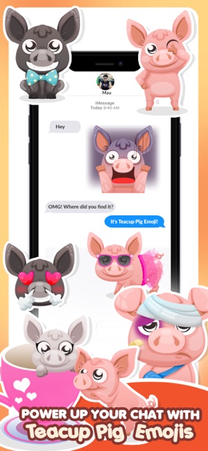 Mini-Pig Pet Emoji Stickers(圖3)-速報App