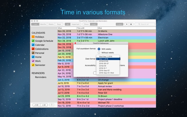 Timetill For Calendar On The Mac App Store