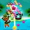 So here is the Exciting and challenging Version of bubble shooting game, you will go through challenging levels, and shoot out colorful Semi Transparency Water balloons