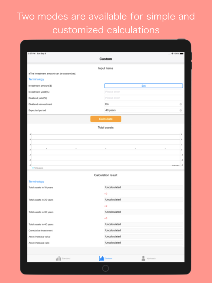 Asset increase simulator