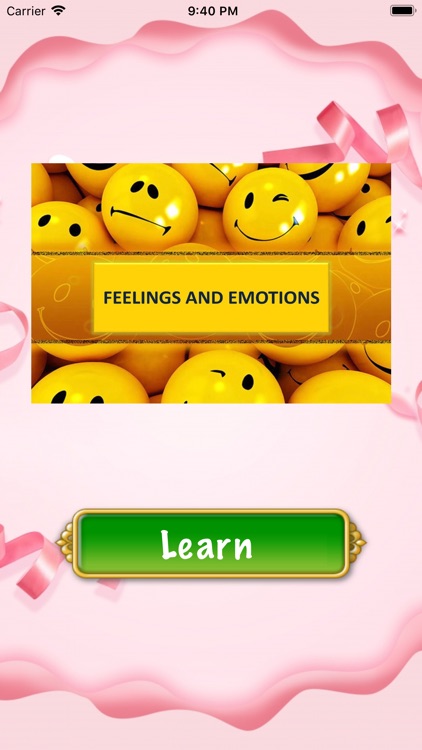 Feelings & Emotions Vocabulary