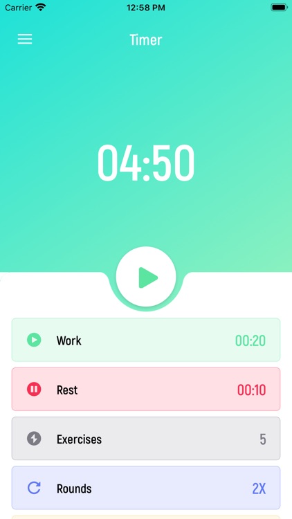 Tabata Timer □