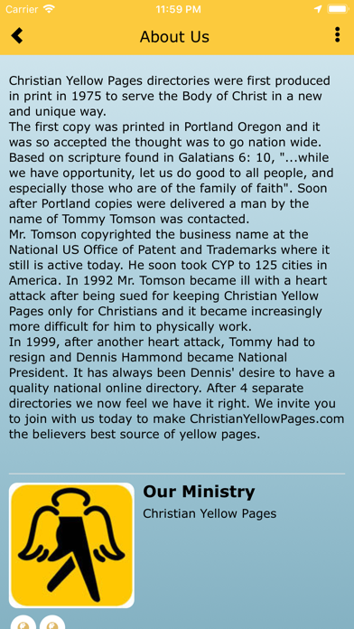 Christian Yellow Pages screenshot 2