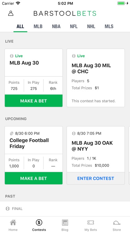 Barstool Bets