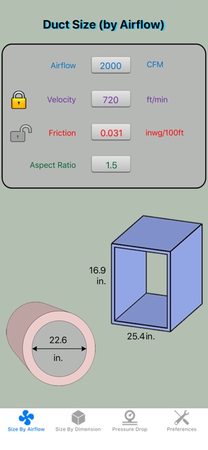 Duct Calculator Elite