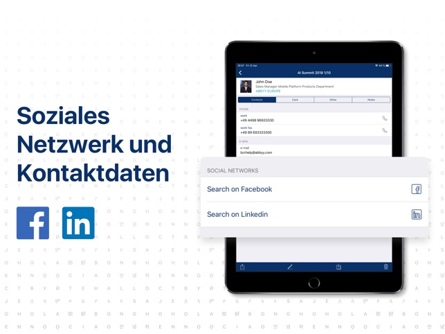 Visitenkarten Scanner Im App Store