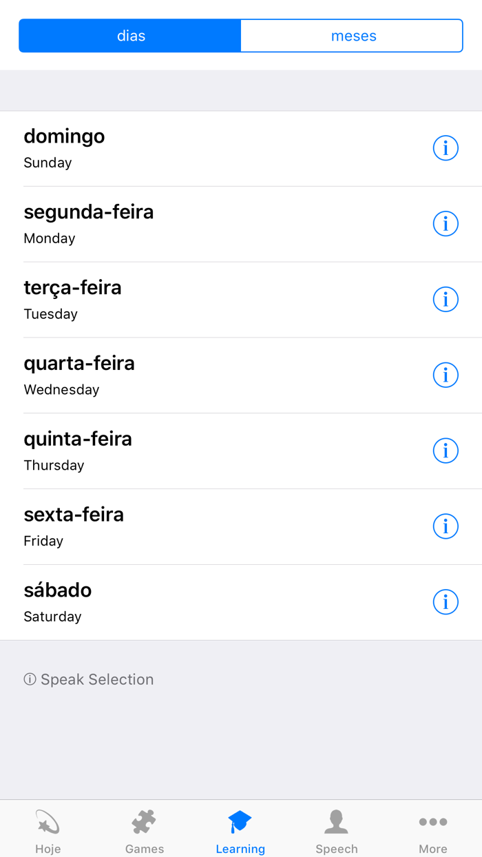 Learn Portuguese - Calendar